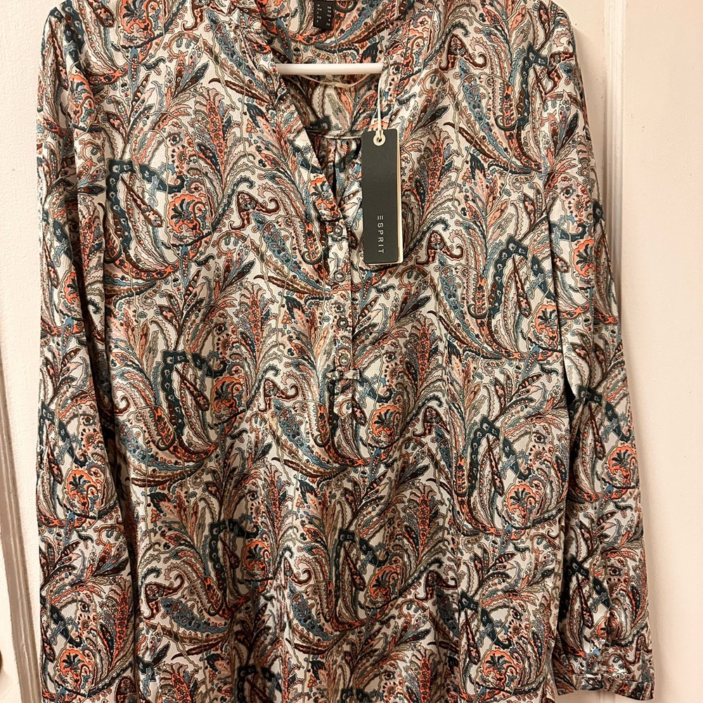 Paisley Long Sleeve Blouse